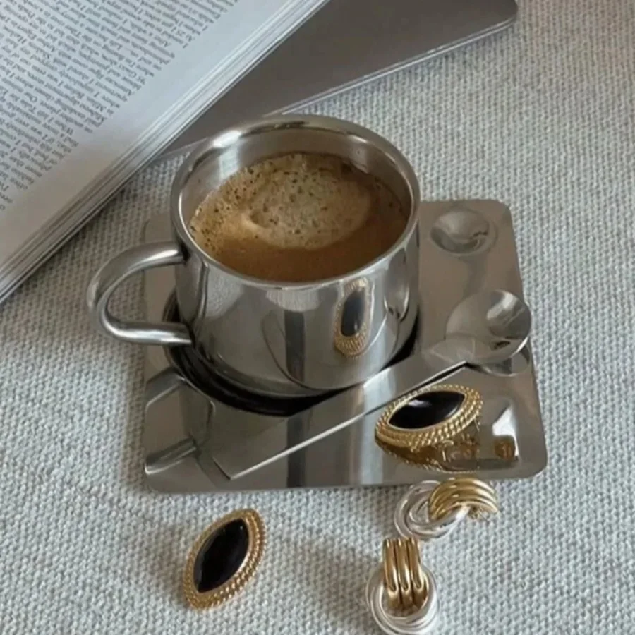 Mug Nordic minimalis 3 buah Se - Espresso Cup Saucer ulasan dan harga