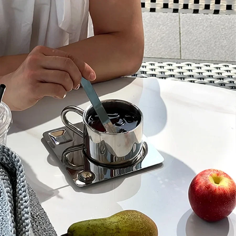 Mug Nordic minimalis 3 buah Se - Espresso Cup Saucer ulasan dan harga