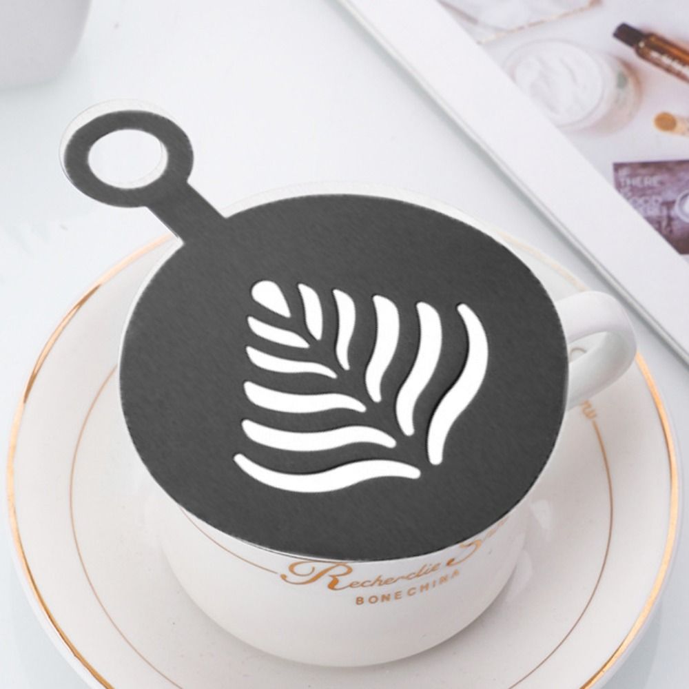4 Buah Stensil Kopi Latte Baja - Coffee Stencil Art ulasan dan harga
