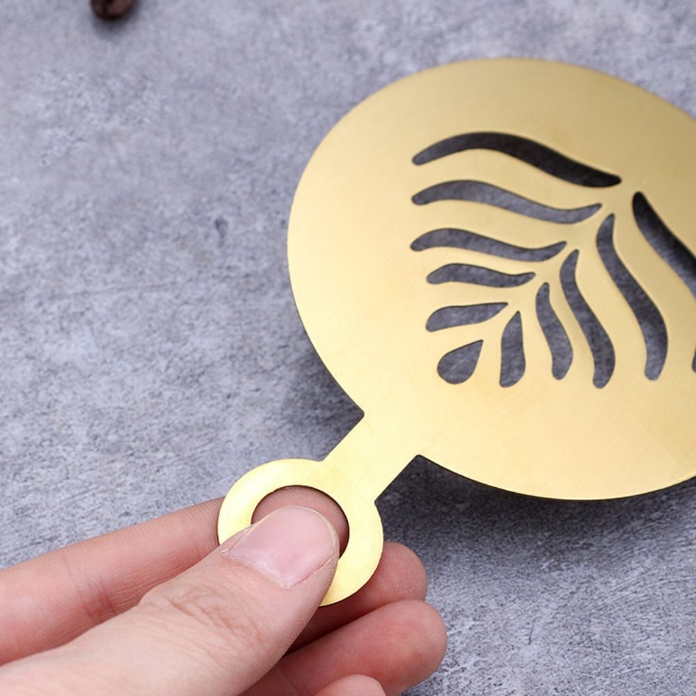 4 Buah Stensil Kopi Latte Baja - Coffee Stencil Art ulasan dan harga