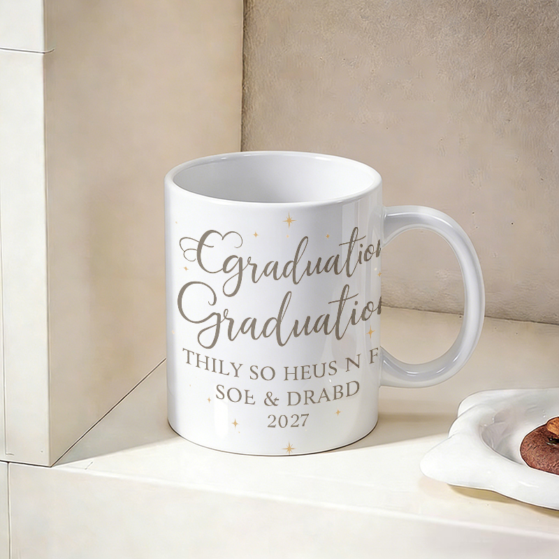 Mug Keramik Berhias Huruf & Bi - Coffee Tea Font ulasan dan harga