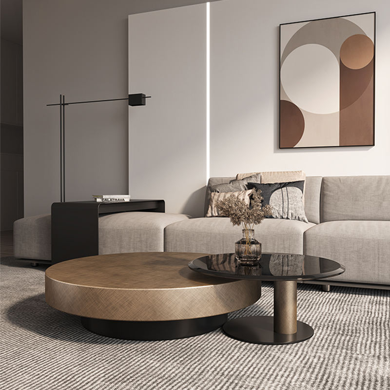 Meja Samping Bundar Modern dar - Coffee And Tea Glass ulasan dan harga