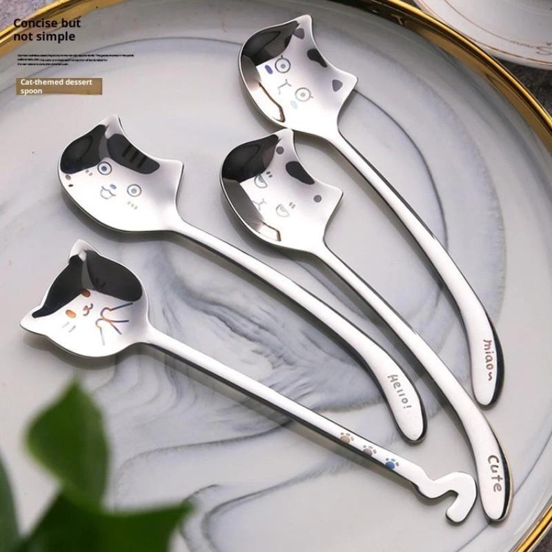 Sendok Kucing Lucu dari Baja T - Coffee Tea Uses ulasan dan harga