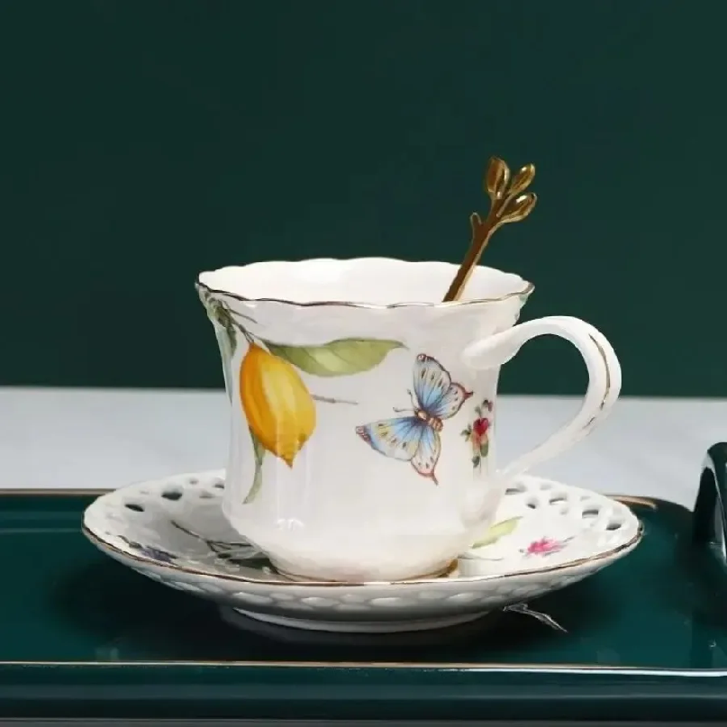 Set Cangkir Teh Gaya Eropa, Ca - Espresso Cup Saucer ulasan dan harga