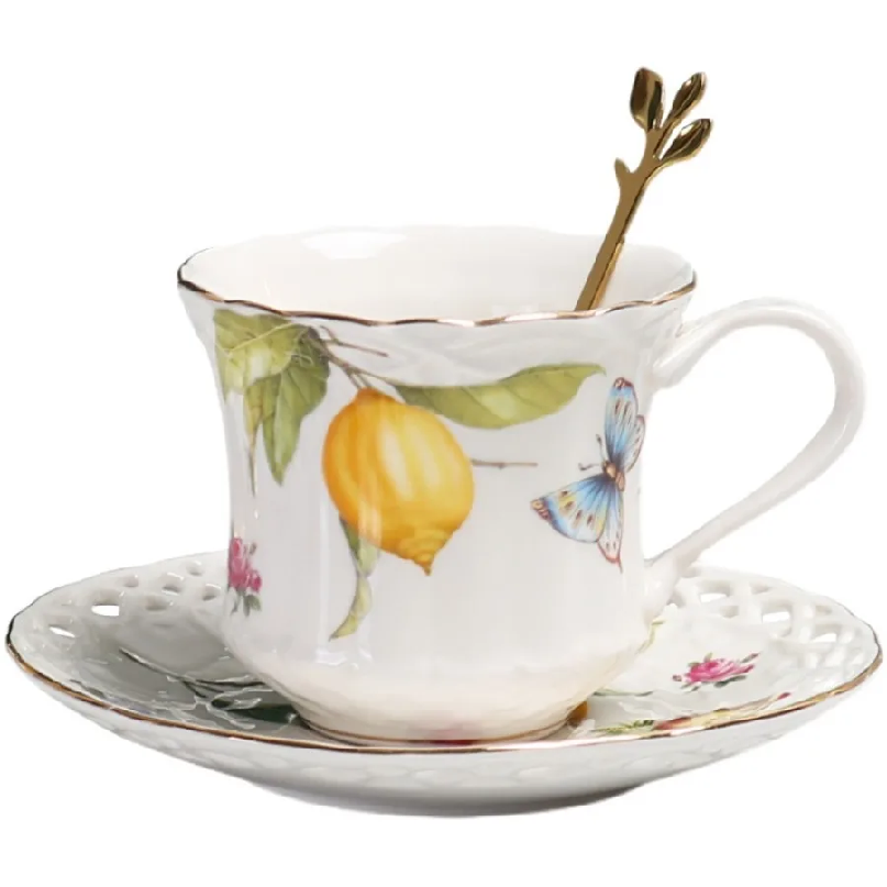 Set Cangkir Teh Gaya Eropa, Ca - Espresso Cup Saucer ulasan dan harga