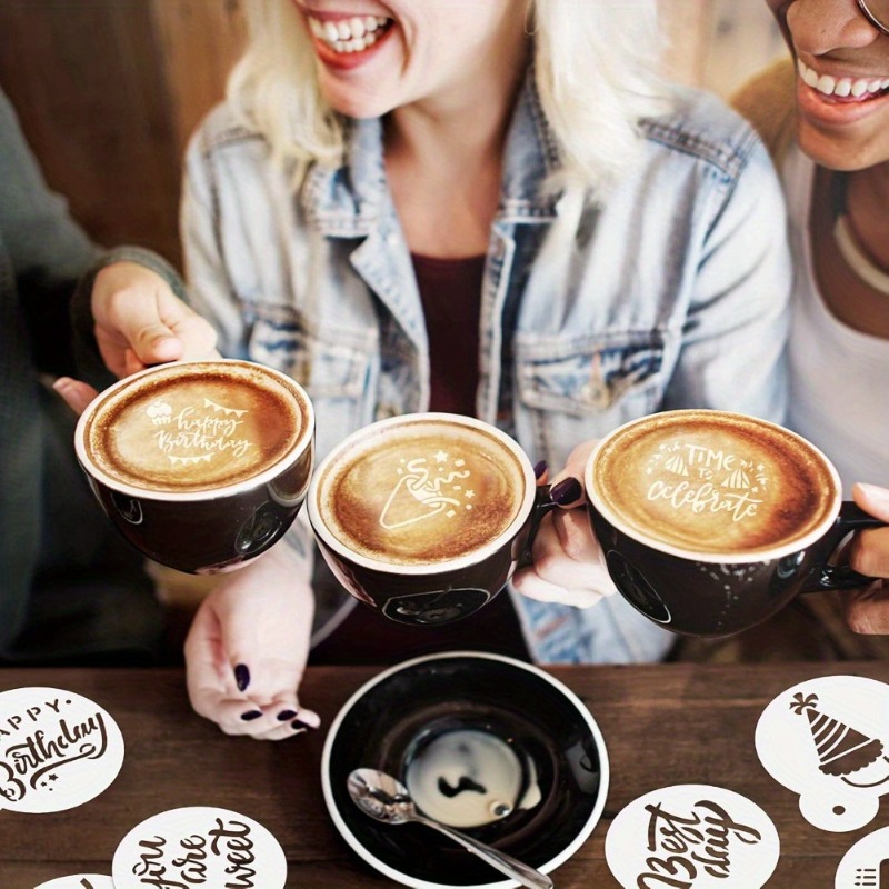 Set Stencil Latte Art Profesio - Coffee Stencil Art ulasan dan harga