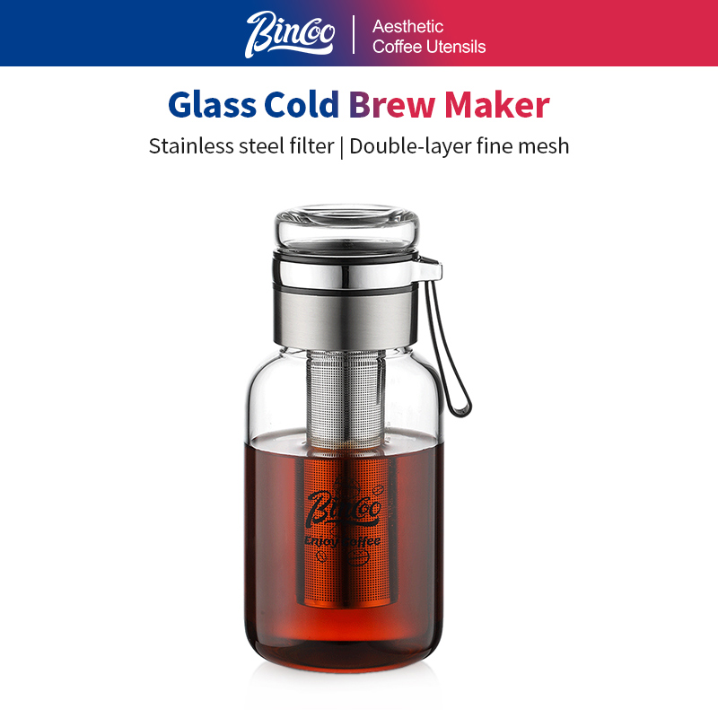 Pembuat Kopi Dingin Bincoo, Pe - Coffee And Tea Glass ulasan dan harga
