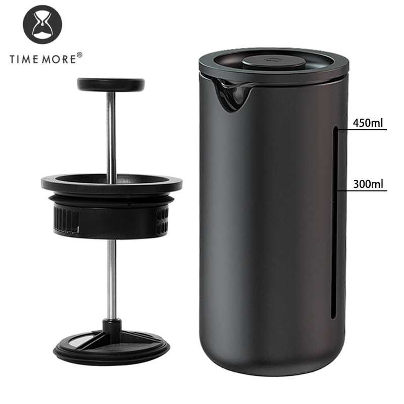 TIMEMORE U French Press 450Ml  - Coffee And Tea Glass ulasan dan harga