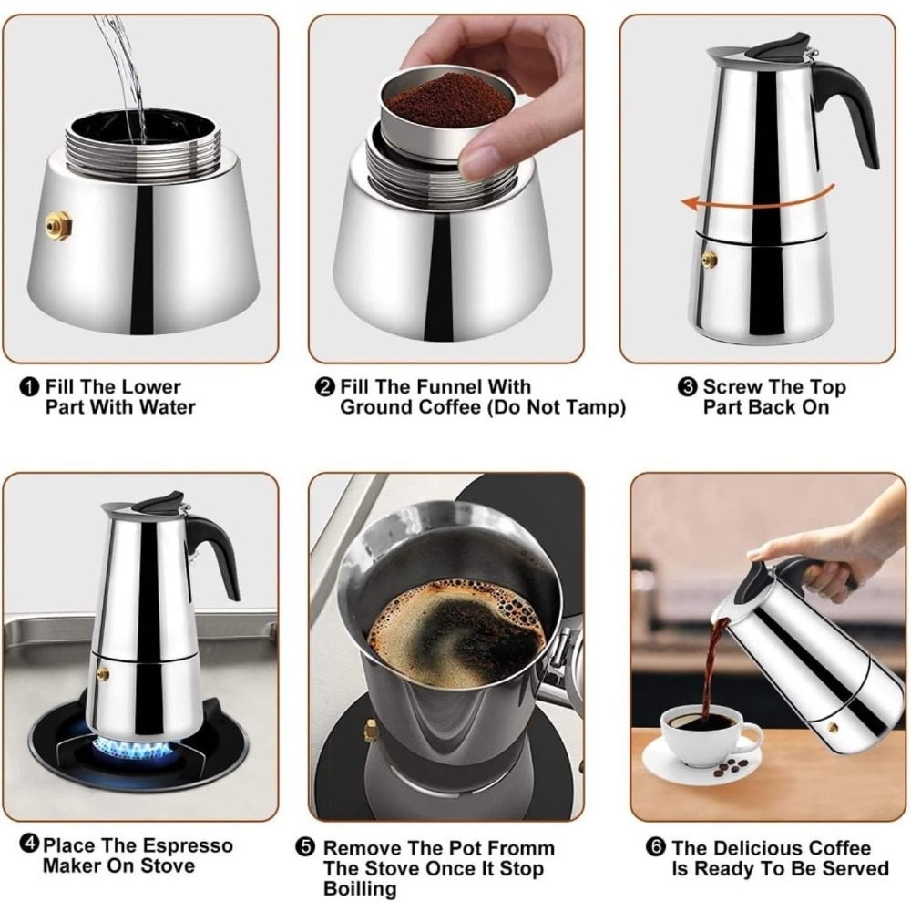 Pot Kopi Mocha Stainless Steel - Coffee Tea Home ulasan dan harga