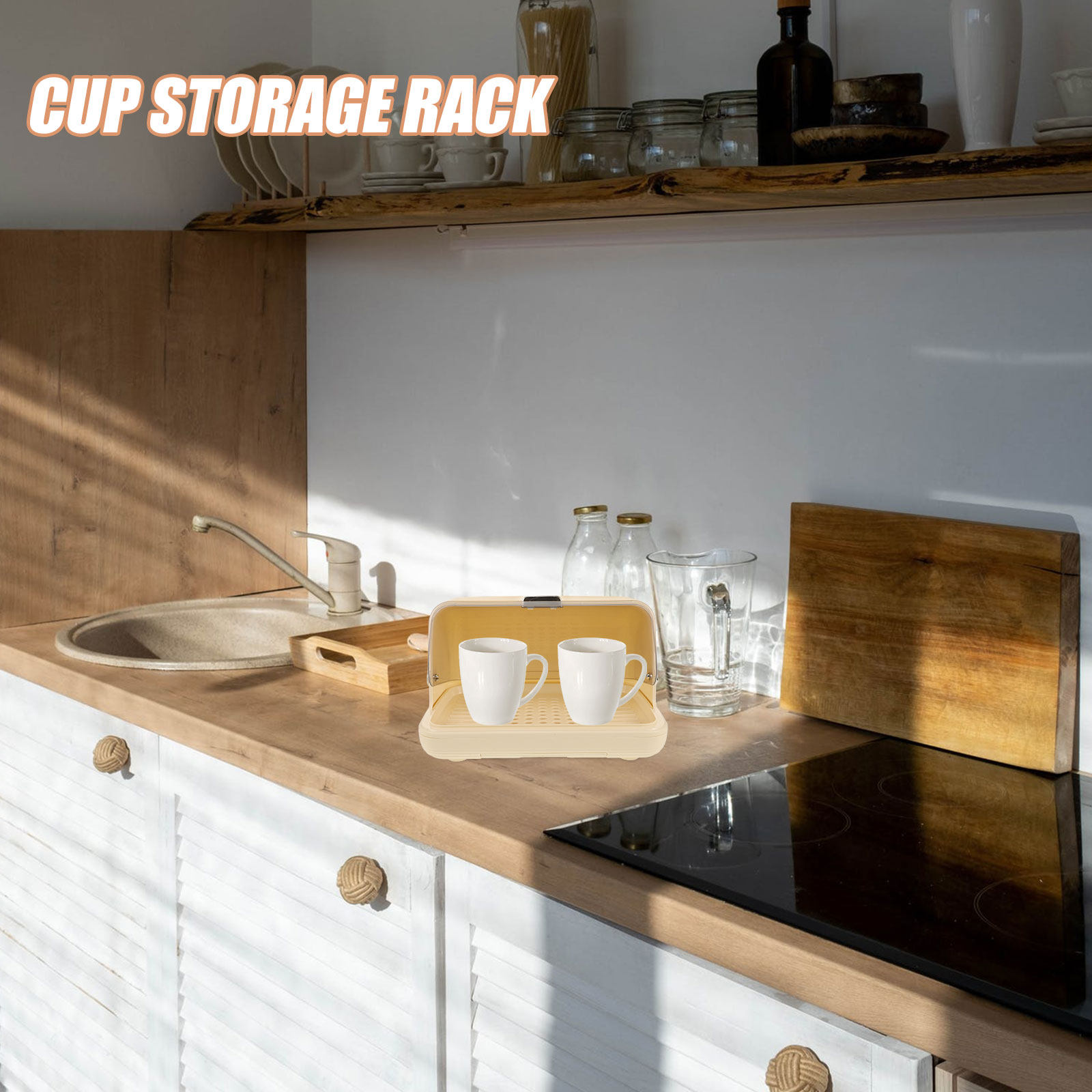 Kotak Penyimpanan Cangkir, Rak - Coffee And Tea Glass ulasan dan harga
